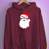 Santa Claus Genderqueer Pride Flag Sunglasses Hoodie - Maroon
